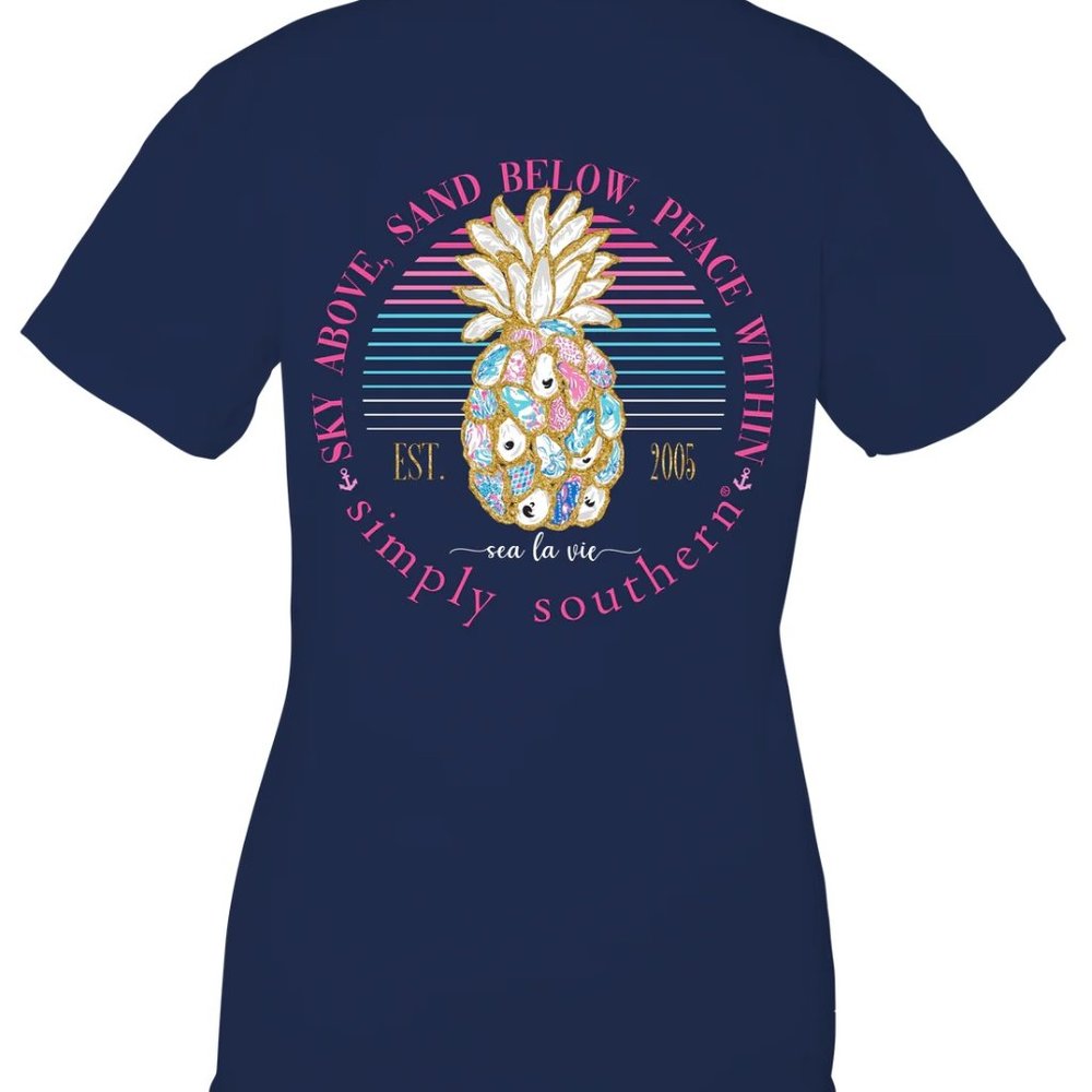 Simply Southern Pineapple T Shirt - NWT